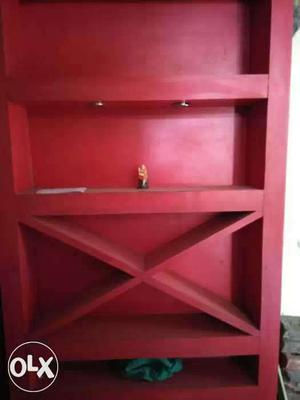 Red Wooden Rack