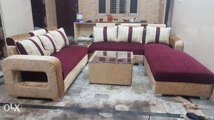 Sofa L shape fully guaranteed with good quality