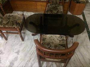 Tea Table With 3 Chair In Very Good Usable