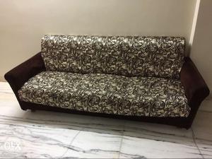 Three seater and two seater sofa made from real