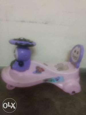 Toddler's Pink And Purple Wagon
