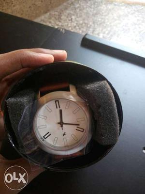 Brand new fastrack watch with price tag. MFD: mar