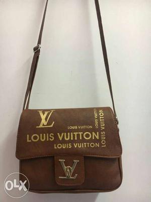 Brown Louis Vuitton Leather Crossbody Bag