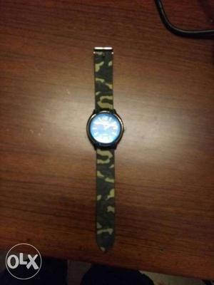 Military print watch