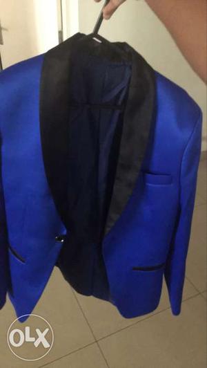 New Royal blue blazer with black lining