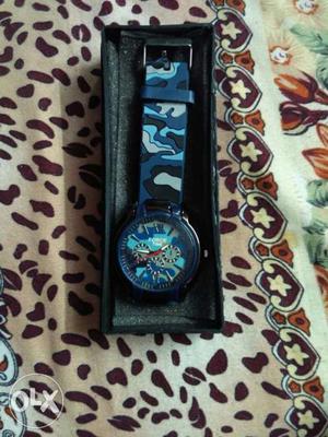 New navy original rubber watch with box