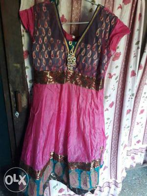 Pink Anarkali Suite Dress