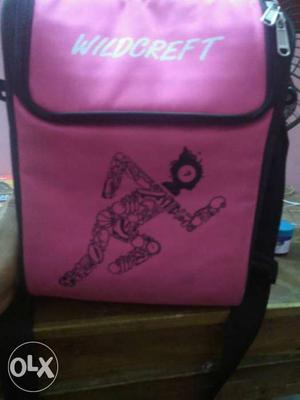 Pink And Black Wildcreft Storage Bag