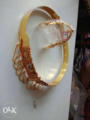 Rold gold ornaments..