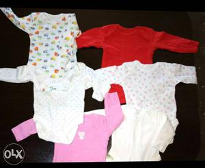 Size from 0-3 years in set