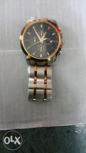 TISSOT Gold And Silver Two Toned Chronograph Watch