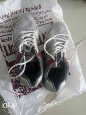White-and-black Low Top Sneakers