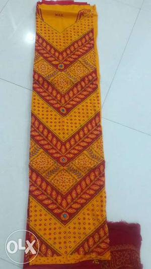 Yellow And Red Textile