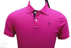 Branded New Stock Indian Terrain Polo Solid T Shirt Men