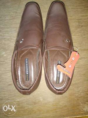 Brown Leather Evergreen Dress Shoes