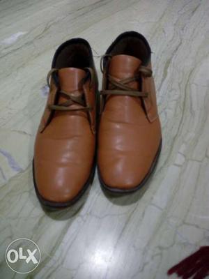 Brown formal shoes, size 10