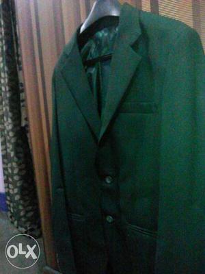 Brown grey leather mix blazer 36 size =₹ 
