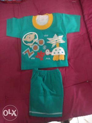 Green Toddler's Set Shirt