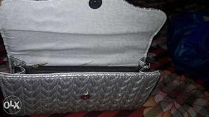 Imported silver clutch