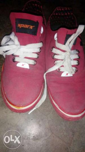Pair Of Red Sparx Shoes