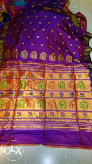 Pure Silk Yeola Paithani (Genuine Customer only contact)