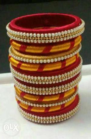 Red And Orange Bangles