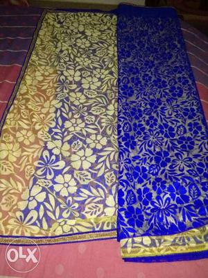 This is sadhi with blue n yellow colour