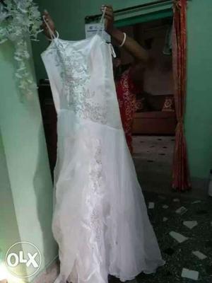White original Christian gown imported from