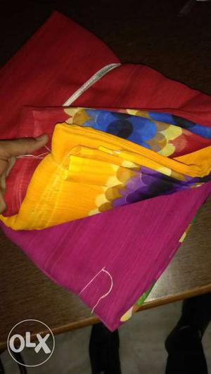 Yellow, Blue, Red And Pink Dupatta