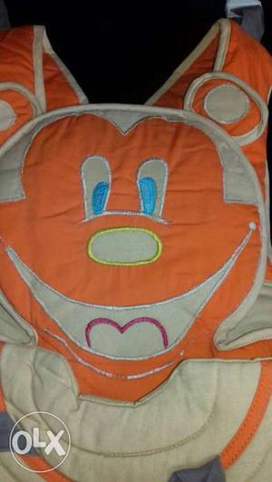 Baby's Orange Mickey Mouse Carrier