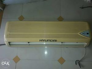 Beige Hyundai Split Type Air Conditioner