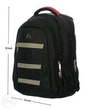 Black And Silver Backpack