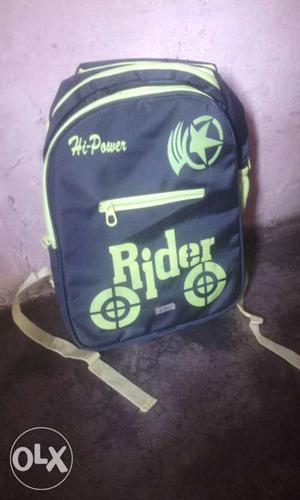 Black And White Rider Backpack with good quality