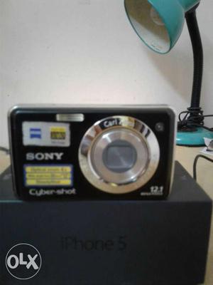 Black Sony Point And Shoot Camera\