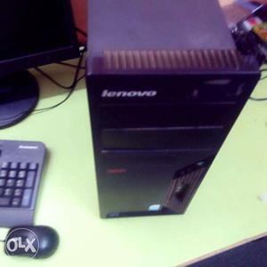 Black tower lenovo core2duogb,2gb 15"lcd,kb,mouse,rs