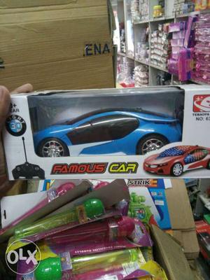 Blue And Black Famous Car In Box