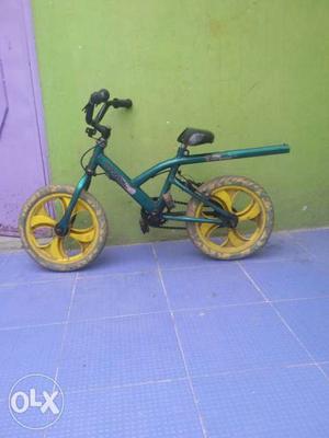 Child's Green Bicycle