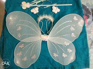 Fairy wings, wand and hair band for girl child
