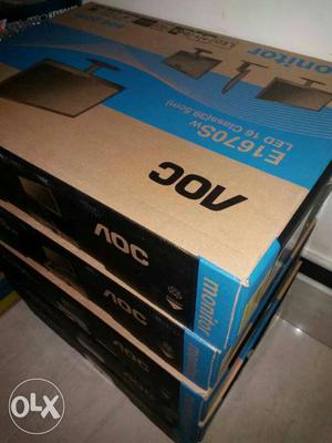 Four AOC Computer Monitor Boxes