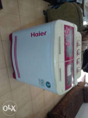 HAIER 7.6 kg semi Automatic washing machine just