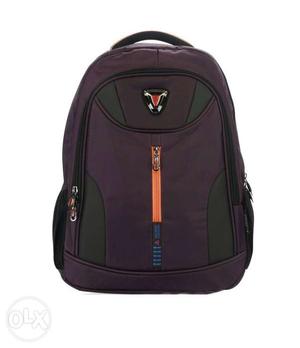 Maroon And Green Backpack