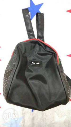 New Mini Black Backpack