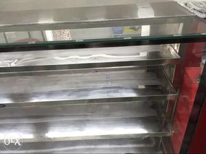 Pastry cake fridge with outdoor unit and 8 ft long and