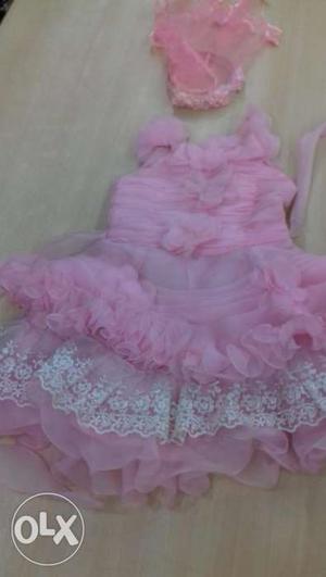Pink Baby Frock Brand New Available