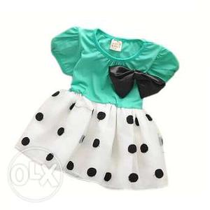 Polka Dots Baby Girl Summer Party Dress 6 to 12 Months
