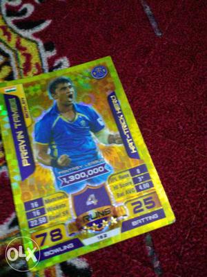 Pravin Tamee Soccer Player Trading Card