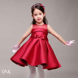 Red frock for cute baby girl