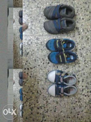 Toddler's 3 Pairs Of Shoes size UK 6