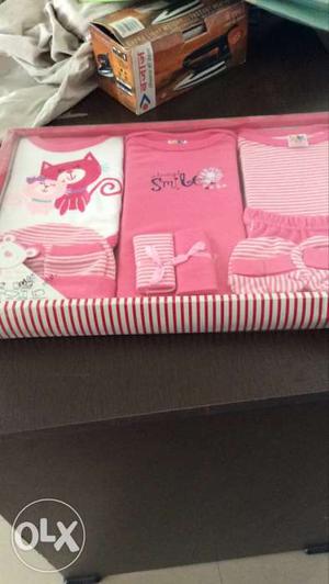 Toddler's Pink And White Shirts