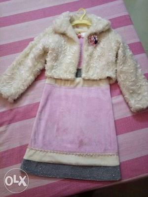 Very pretty 2 piece winter dress for 7-8 years